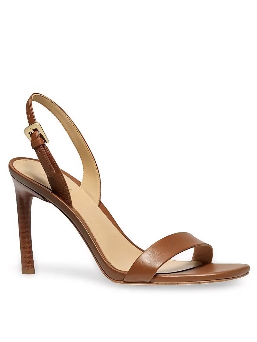 Michael Kors Brown Leather Kasia Heel Sandals